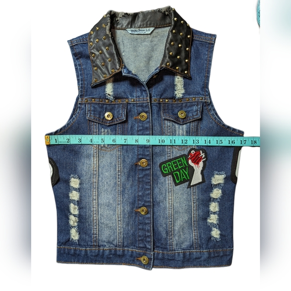 Green Day 🎸 Studded Vest - Picture 4 of 9